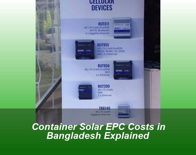 Container Solar EPC Costs in Bangladesh Explained